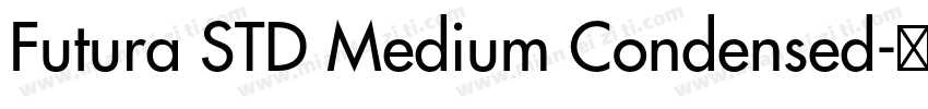 Futura STD Medium Condensed字体转换